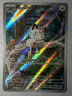 Meowth 106/094 Illustration Rare ME02: Phantasmal Flames Pokemon - Image 3