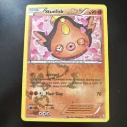 Stunfisk RC12/RC25 Radiant Collection Legendary Treasures Rare Holo Pokemon LP - Image 1