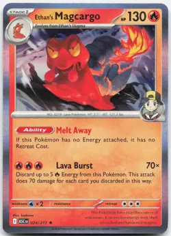 Ethan's Magcargo Rare ME: Ascended Heroes Holo 024/217 NM/M Pokemon - Image 1