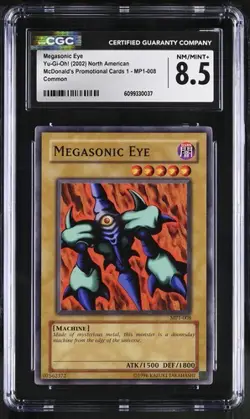 Megasonic Eye *CGC 8.5* POP 1 *MP1-008* 2002 McDonalds Promo *Vintage* Yugioh - Image 1