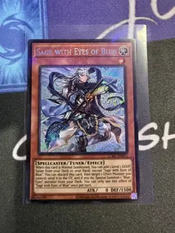 Sage with Eyes of Blue LCKC-EN015 Secret Rare Holo Foil Bleed Yugioh Near Mint - Image 1