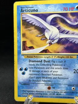 Articuno Pokemon Wizards of the Coast Exclusive Black Star Promo #22 1999 - Image 2