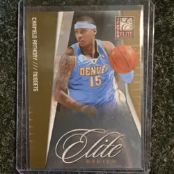 Panini 2009-10 Donruss Elite Series Carmelo Anthony #7 Gold 023/100 - Image 1
