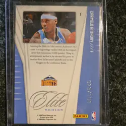 Panini 2009-10 Donruss Elite Series Carmelo Anthony #7 Gold 023/100 - Image 2