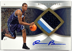 2006-07 Upper Deck Exquisite Collection Ronnie Brewer Auto Patch RC #AP-RO /100 - Image 1