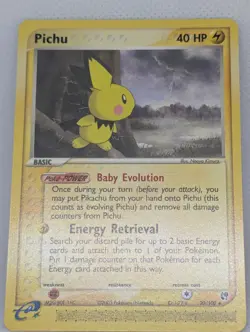 Pichu 20/100 Sandstorm Non-Holo Rare Pokemon TCG Nintendo e-reader Pikachu NM - Image 3