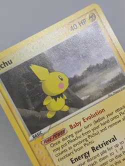 Pichu 20/100 Sandstorm Non-Holo Rare Pokemon TCG Nintendo e-reader Pikachu NM - Image 5