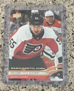 2025-26 Upper Deck Series 2 Rasmus Ristolainen #377 UD Exclusives /100 Flyers - Image 1