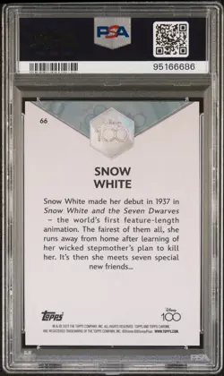 *PSA 10 OMEGA 299/299* 2023 Topps Chrome Disney 100 Snow White PURPLE Refractor - Image 2
