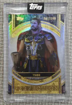 2025 Topps Marvel Perfection #36 001/100 Frist Number 1/1 Thor - Image 1