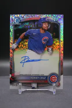 2025 Bowman Chrome | Ronny Cruz | 1st Bowman Mini Diamond Auto /100 | Nationals - Image 1
