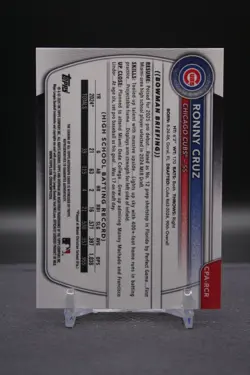 2025 Bowman Chrome | Ronny Cruz | 1st Bowman Mini Diamond Auto /100 | Nationals - Image 2