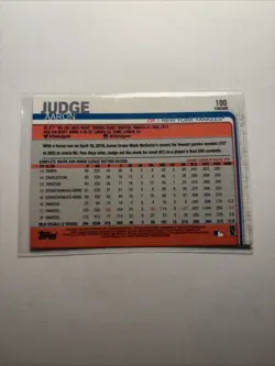 2019 Topps Chrome - Aaron Judge #100 Refractor - Image 4