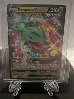 Pokemon Rayquaza V Mint SWSH147 Promo Ultra Rare Deck 2021 - Image 1