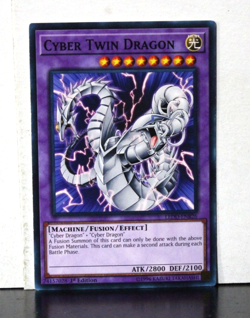 YUGIOH Cyber Twin Dragon LEDD-ENB26 Common 1st ED. - Image 1