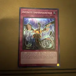 1X Infinite Impermanence - RA01-EN075 - Super Rare 1st Edition Near Mint YuGiOh - Image 1