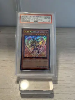 YuGiOh PSA10 Dark Magician Girl English Version Secret Rare Collector Card - Image 1