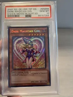YuGiOh PSA10 Dark Magician Girl English Version Secret Rare Collector Card - Image 2