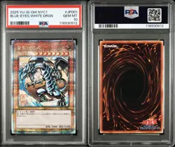 YuGiOh PSA10 Blue Eyes White Dragon Ukiyoe 25th Quarter Century Japan Card - Image 3