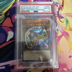 YuGiOh PSA10 Dark Magician Girl 20th Secret Rare Japan Collector Card - Image 1