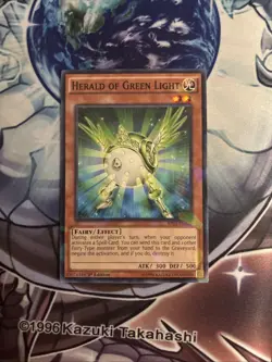 (YCL) Herald of Green Light YUGIOH BP03-EN022 1st Edition Shatterfoil VLP - Image 1
