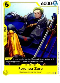 Set Of 4 Roronoa Zoro OP07-113 Uncommon 500 Years in the Future One Piece LP - Image 1
