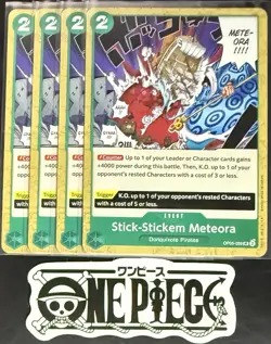 4x One Piece OP05-039 UC Stick-Sticken Meteora - English - Regular-Play Set-NM/M - Image 1