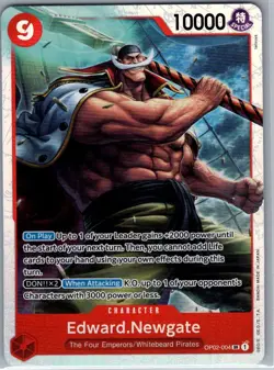 Edward.Newgate OP02-004 SR Paramount War - One Piece Card - NM - Image 1