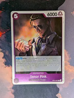 Senor Pink OP10-067 R Royal Blood One Piece TCG Card - Image 1