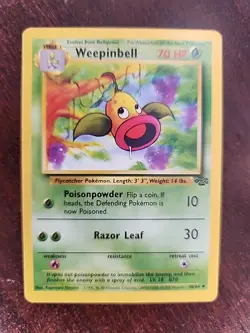 Weepinbell Jungle Pokemon Card WOTC NM - Image 1