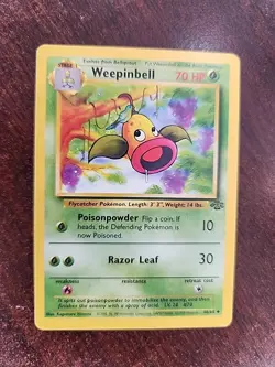 Weepinbell Jungle Pokemon Card WOTC NM - Image 2