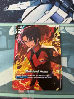 Gundam Card Game Newtype Rising GD01-111 R+ Battle of Aces Alt Art - Mint - Image 1