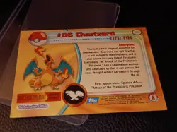 Charizard 1999 Topps #06 Pokemon Card Blue Logo TV Animation Non Holo - Image 4