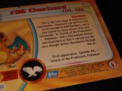 Charizard 1999 Topps #06 Pokemon Card Blue Logo TV Animation Non Holo - Image 5
