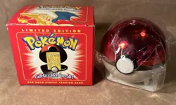 1999 Burger King Nintendo Pokemon Ball 23K GoldPlated Trading Card CHARIZARD MIB - Image 1