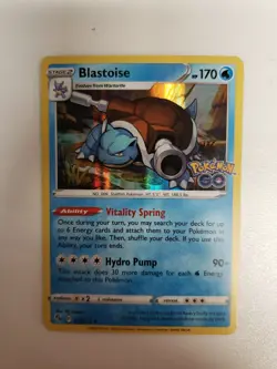 Blastoise - 017/078 - Pokemon Go Sword & Shield Reverse Holo Rare Card NM - Image 1
