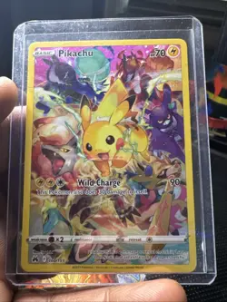Pokemon TCG Pikachu Full Art Secret Rare Holo Card 160/159 Crown Zenith NM - Image 2