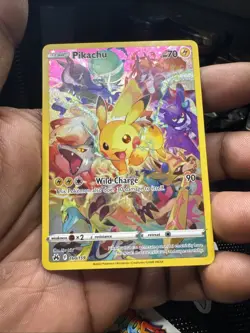 Pokemon TCG Pikachu Full Art Secret Rare Holo Card 160/159 Crown Zenith NM - Image 4