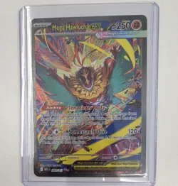 Pokemon Mega Hawlucha EX 283/217 ASC Full Art Holo EX Rare Card 250 HP 120+ - Image 1