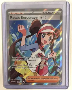 Pokemon Rosa's Encouragement Full Art Holo Trainer Card 114/088 Perfect Order NM - Image 1