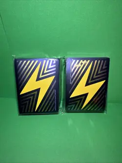 2 Packs 65 Ct Surging Sparks ETB Lightning Bolt Card Sleeves Sealed Pokemon NEW - Image 1