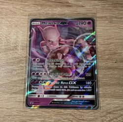 Pokemon Mewtwo GX SM196 SM Promo Holo Basic Card 190 HP English TCG - Image 1