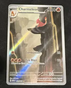 Charmeleon 169/165 Scarlet & Violet 151 Pokemon TCG Illustration Rare Card - Image 1