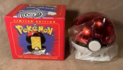 1999 Burger King Nintendo Pokemon Ball 23K GoldPlated Trading Card POLIWHIRL MIB - Image 1