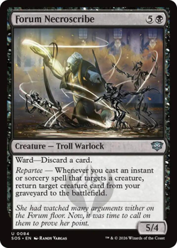 MTG magic 1x Forum Necroscribe FOIL (M/NM) Secrets of Strixhaven - Image 1