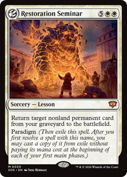 MTG magic 1x Restoration Seminar (M/NM) Secrets of Strixhaven - Image 1