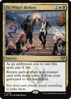 MTG magic 1x Fix What's Broken (M/NM) Secrets of Strixhaven - Image 1