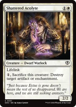 MTG Magic 1x Shattered Acolyte FOIL (M/NM) Secrets of Strixhaven - Image 1