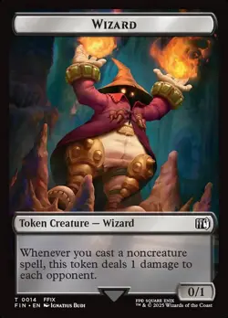 Wizard Token | #14 | TFIN | MTG | Regular | Mint - Image 1