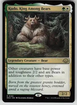 Kudo, King Among Bears Rare Modern Horizons 3 192 MTG Near Mint 2024 - Image 1